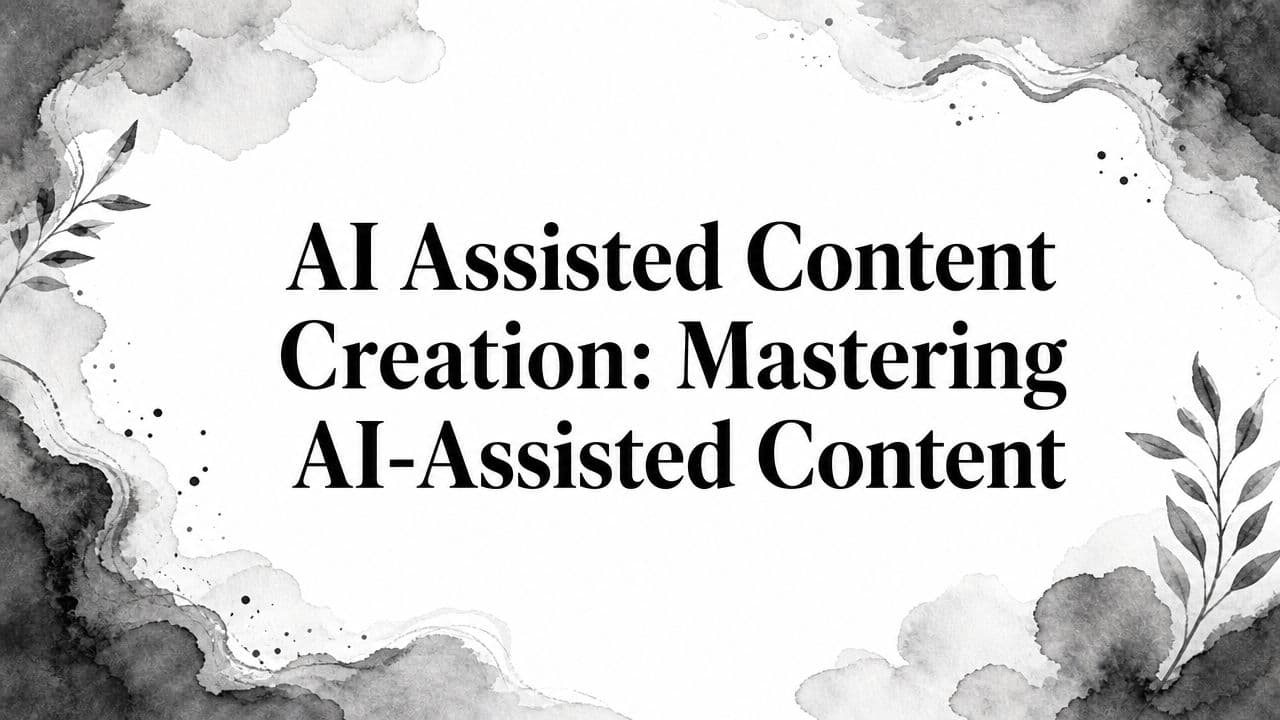AI Assisted Content Creation: Full Guide (2026)
