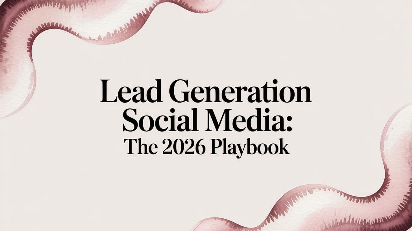 Lead Generation Social Media: The 2026 Playbook
